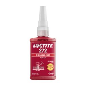 Loctite 272, Threadlocker, Red-Orange (50ml), High strength, prevents looseing, secure bonding for machinery, engine and vehicles, acrylic adhesive,high temperature resistance
